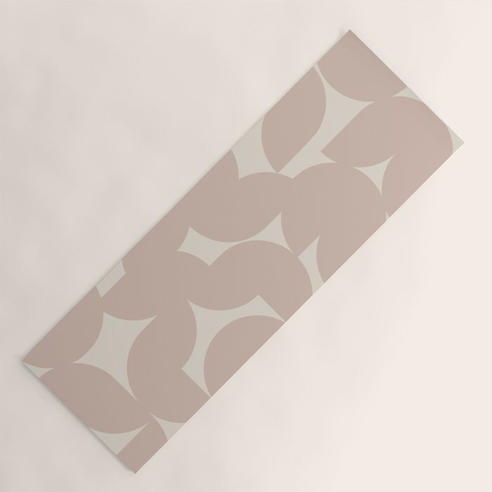 Contemporary Geometric Shapes - Natural Neutral Yoga Mat Gallery Image 1