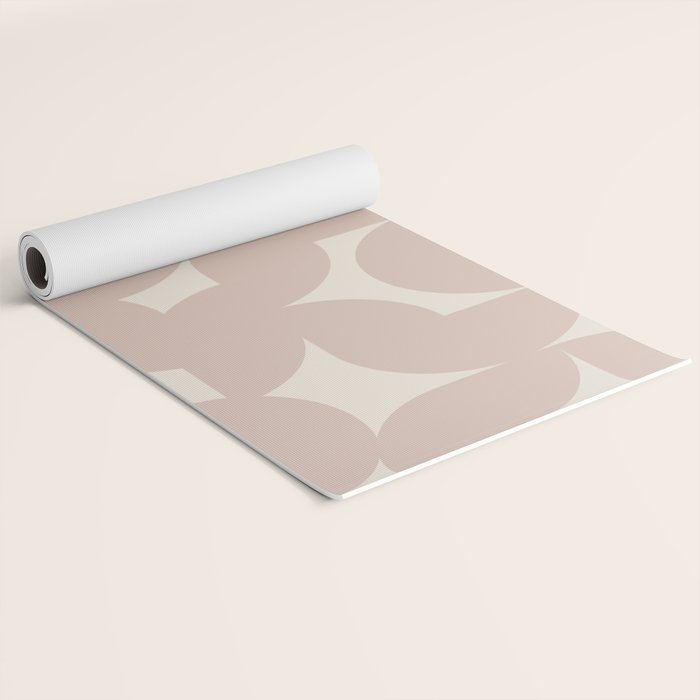 Contemporary Geometric Shapes - Natural Neutral Yoga Mat Gallery Image 2