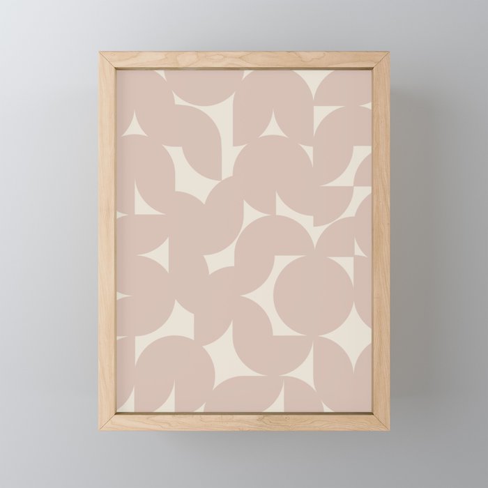 Contemporary Geometric Shapes - Natural Neutral Mini Art Print Gallery Image 1
