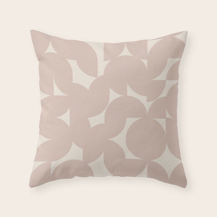 Contemporary Geometric Shapes - Natural Neutral Throw Pillow Gallery Image 6