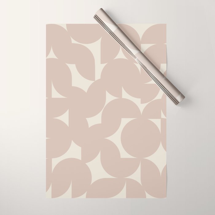 Contemporary Geometric Shapes - Natural Neutral Wrapping Paper Gallery Image 1