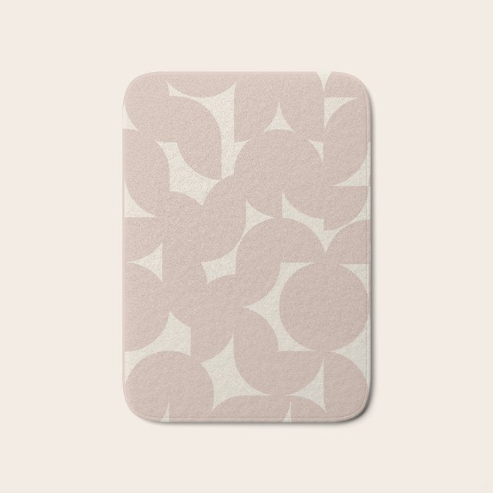Contemporary Geometric Shapes - Natural Neutral Bath Mat Gallery Image 1