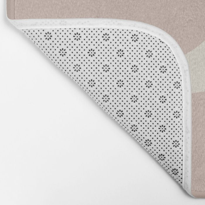 Contemporary Geometric Shapes - Natural Neutral Bath Mat Gallery Image 2