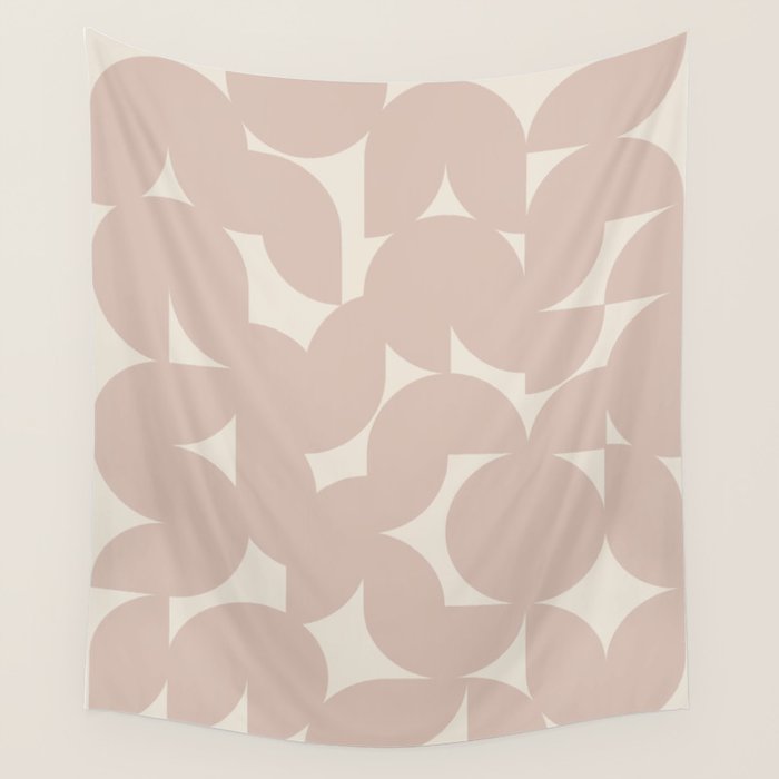 Contemporary Geometric Shapes - Natural Neutral Wall Tapestry Gallery Image 4