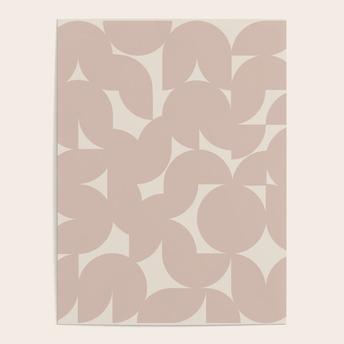 Contemporary Geometric Shapes - Natural Neutral Poster Gallery Image 1