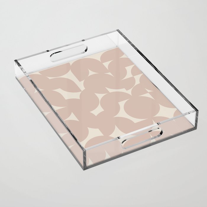 Contemporary Geometric Shapes - Natural Neutral Acrylic Tray Gallery Image 1