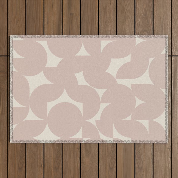 Contemporary Geometric Shapes - Natural Neutral Outdoor Rug Gallery Image 1