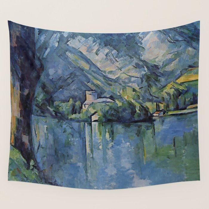 Paul Cezanne "The Lac d'Annecy", 1896 Wall Tapestry Gallery Image 1