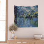 Paul Cezanne "The Lac d'Annecy", 1896 Wall Tapestry Gallery Image 2