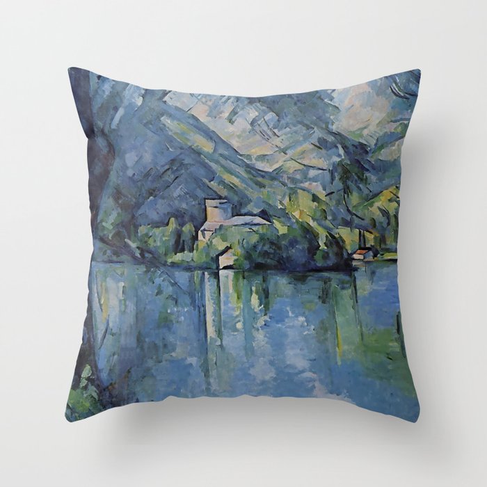 Paul Cezanne "The Lac d'Annecy", 1896 Throw Pillow Gallery Image 6