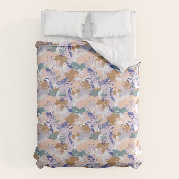 Abstract brush stroke madness Duvet Cover Gallery Image 1
