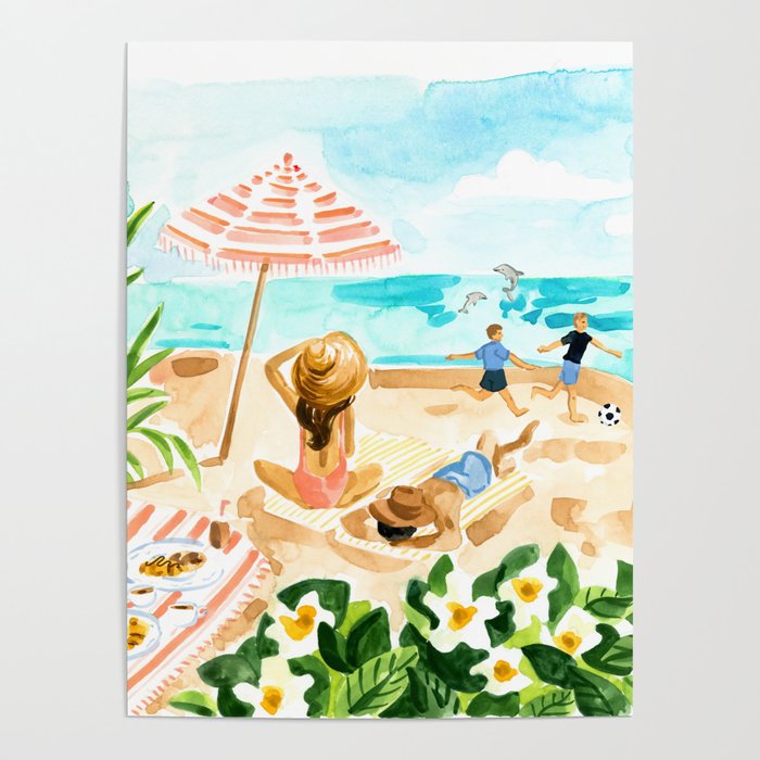 Family at the Beach Poster Gallery Image 4