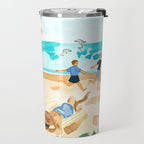 Family at the Beach Travel Mug Gallery Image 2