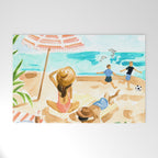 Family at the Beach Welcome Mat Gallery Image 1