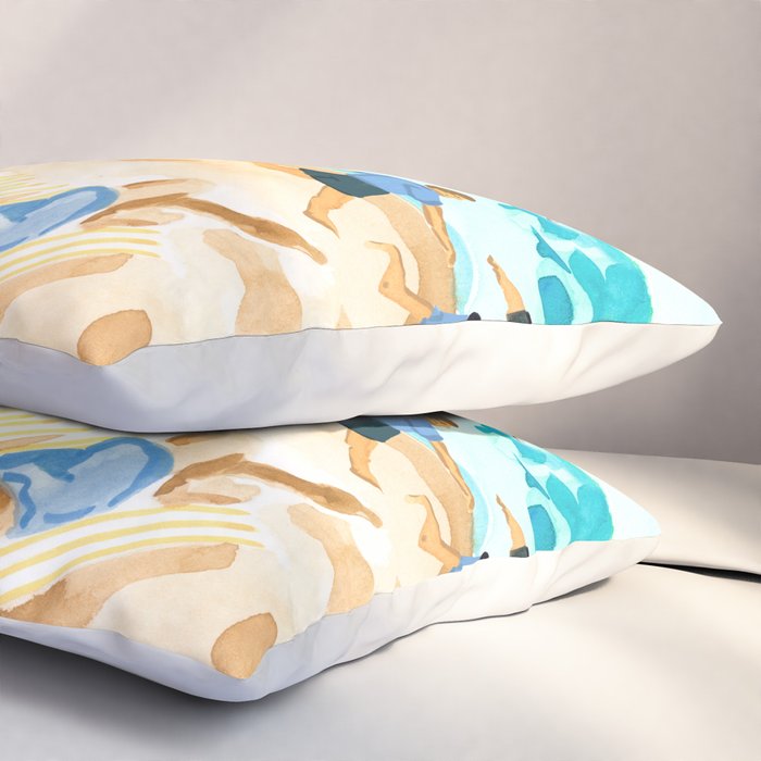 Family at the Beach Pillow Sham Gallery Image 3