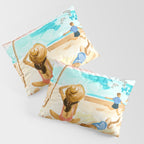 Family at the Beach Pillow Sham Gallery Image 3