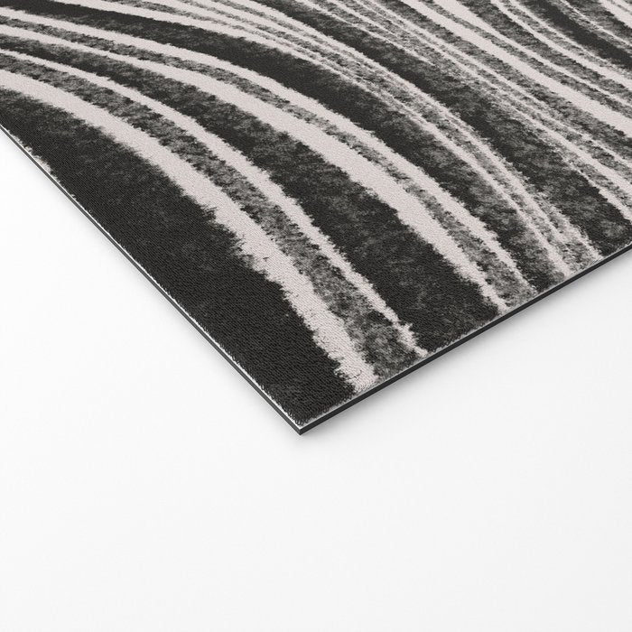 Black & White Irregular Lines Welcome Mat Gallery Image 2