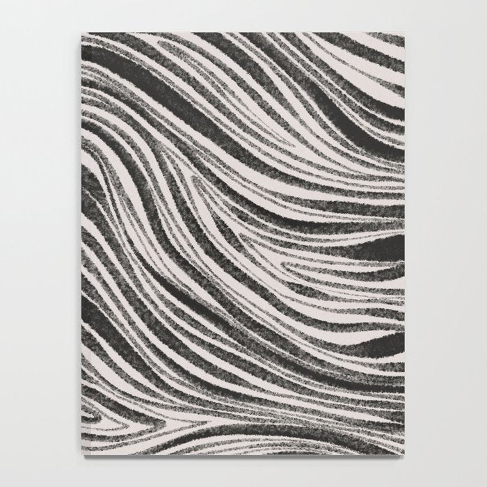 Black & White Irregular Lines Notebook Gallery Image 4