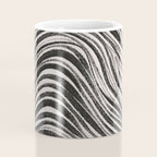 Black & White Irregular Lines Coffee Mug Gallery Image 4