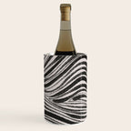 Black & White Irregular Lines Wine Chiller Gallery Image 2