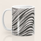 Black & White Irregular Lines Coffee Mug Gallery Image 3