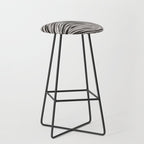 Black & White Irregular Lines Stool Gallery Image 1