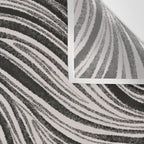 Black & White Irregular Lines Wall Tapestry Gallery Image 3