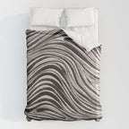 Black & White Irregular Lines Duvet Cover Gallery Image 6