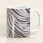 Black & White Irregular Lines Coffee Mug Gallery Image 1