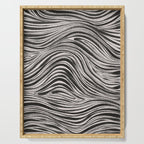 Black & White Irregular Lines Serving Tray Gallery Image 1
