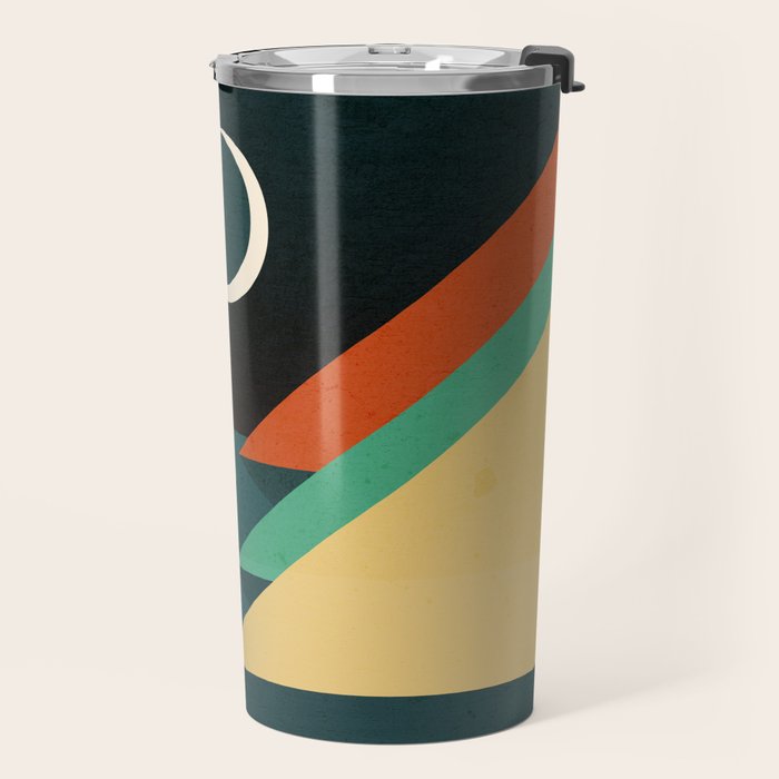 Quiet stream under crescent moon Travel Mug Gallery Image 2