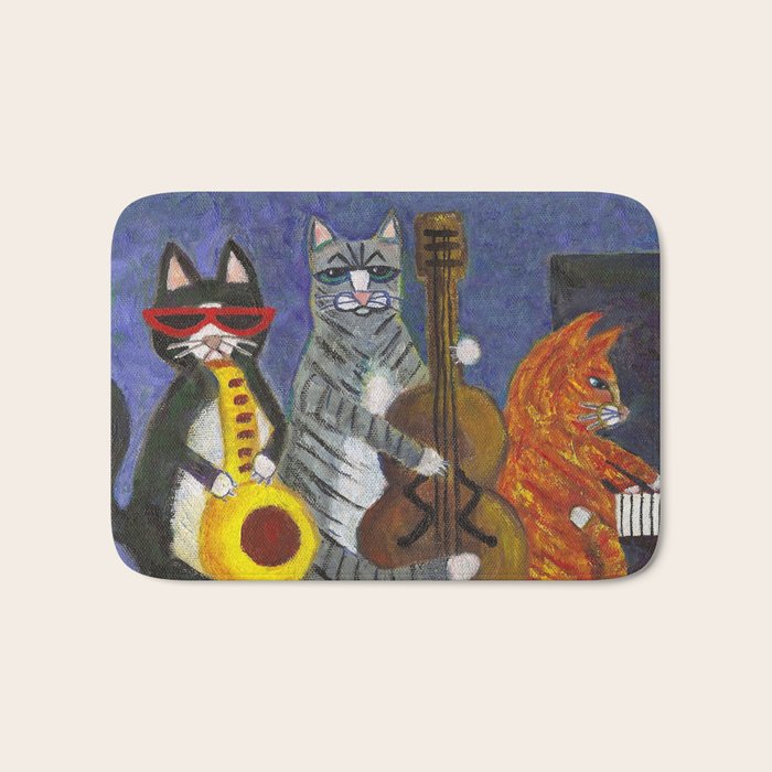 Jazz Cats Bath Mat