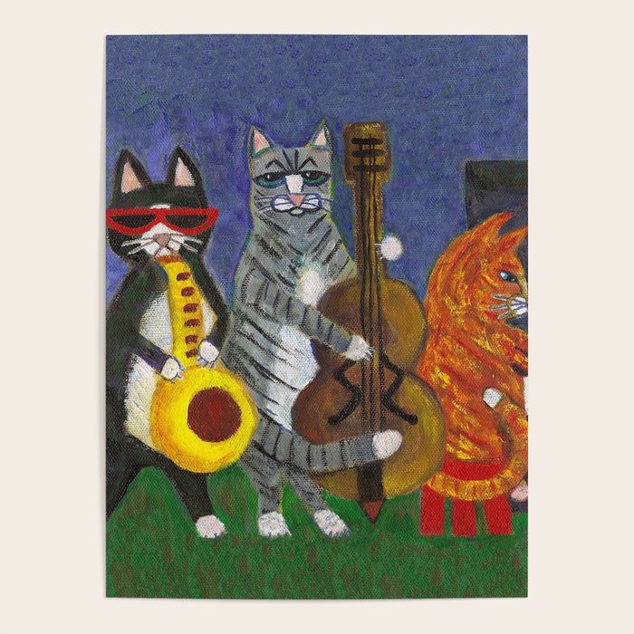Jazz Cats Poster