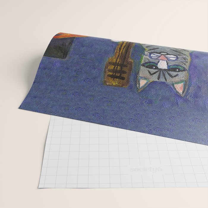 Jazz Cats Wrapping Paper Gallery Image 2