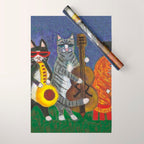 Jazz Cats Wrapping Paper Gallery Image 1