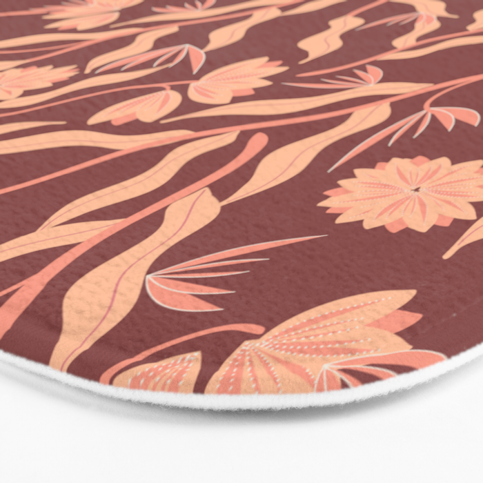 Classic Floral Bath Mat Gallery Image 3