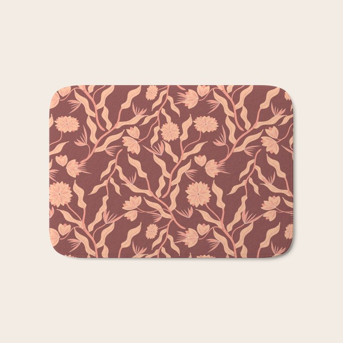 Classic Floral Bath Mat Gallery Image 1