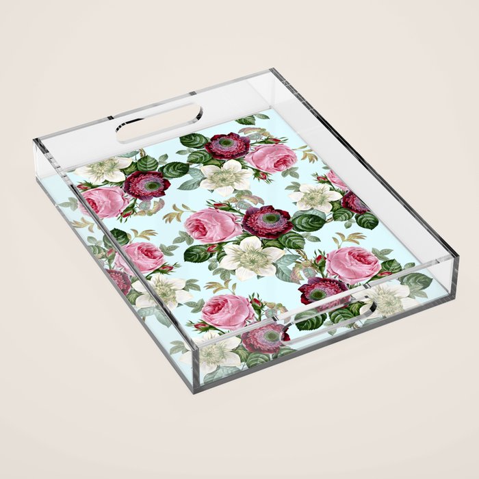Floral enchant Acrylic Tray Gallery Image 1