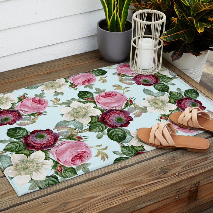 Floral enchant Outdoor Rug Gallery Image 2