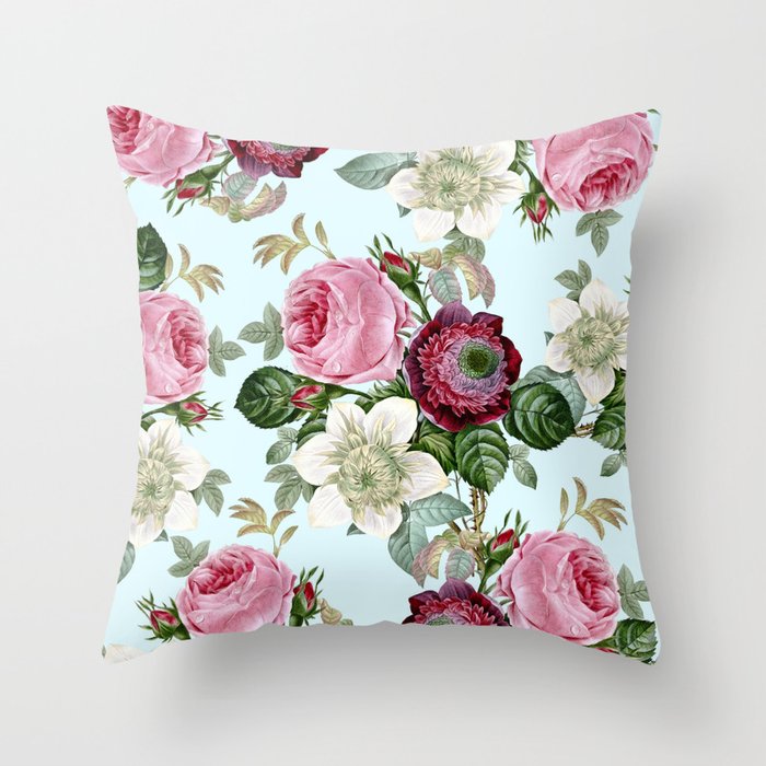 Floral enchant Throw Pillow Gallery Image 6