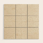Lines III (Cream) Wood Wall Art Gallery Image 1