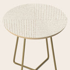 Lines III (Cream) Side Table Gallery Image 2