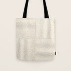 Lines III (Cream) Tote Bag Gallery Image 1
