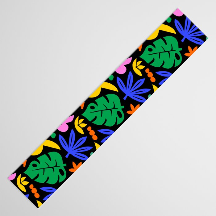 Colorful tropical summer nature art pattern Table Runner Gallery Image 3