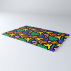 Colorful tropical summer nature art pattern Rug Gallery Image 3