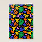 Colorful tropical summer nature art pattern Stationery Card Gallery Image 2