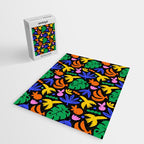 Colorful tropical summer nature art pattern Jigsaw Puzzle Gallery Image 2