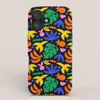 Colorful tropical summer nature art pattern iPhone Case Gallery Image 1
