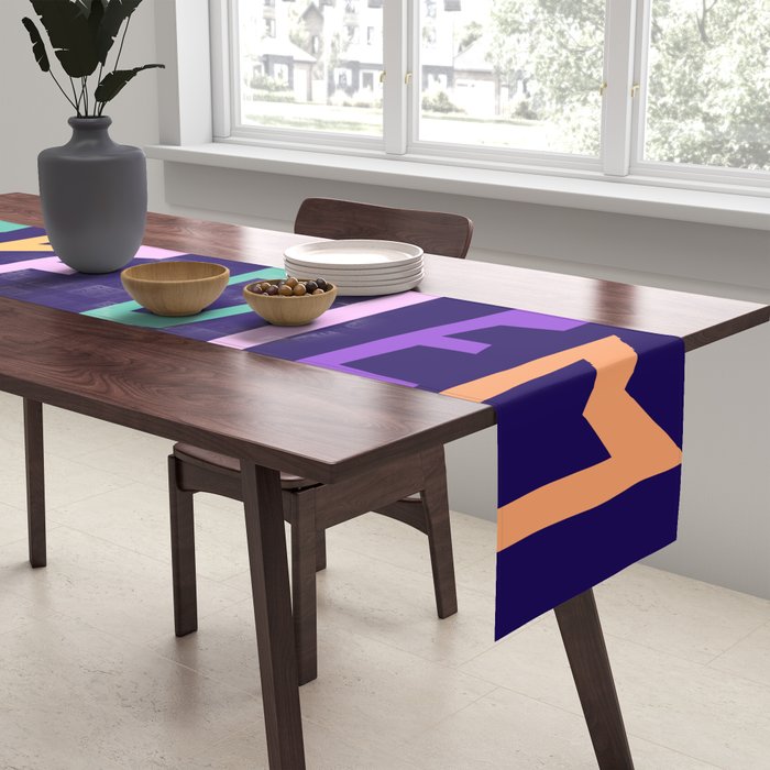 Carpe Diem lettering Table Runner Gallery Image 2