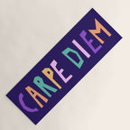 Carpe Diem lettering Yoga Mat Gallery Image 1